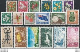 1967 New Zealand New Courrency 18v. MNH SG N. 845/62 - Andere & Zonder Classificatie