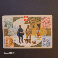 Chromos Alcide Picard & Fils  ** Timbres La Poste En Suisse - Sonstige & Ohne Zuordnung