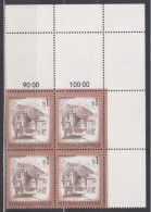 1975 , Mi 1476 ** (1) -  4er Block Postfrisch - Freimarke : Schönes Österreich - Kahlenbergerdorf , Wien - Nuevos