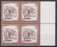 1975 , Mi 1476 ** (5) -  4er Block Postfrisch - Freimarke : Schönes Österreich - Kahlenbergerdorf , Wien - Neufs