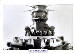 Fiche Navires De Guerre Navires De Ligne FRANCE  1940  - STRASBOURG - Autres & Non Classés