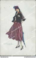 Ca403 Cartolina Art Deco Donnina Lady Donna Cupido Illustratore Artist Bompard - Other & Unclassified