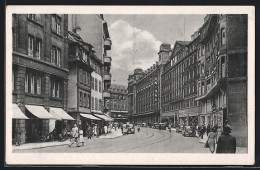 CPA Strassburg, Strasse Des 19. Juni Avec Commercesn  - Andere & Zonder Classificatie