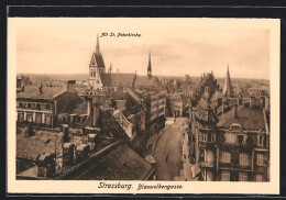 CPA Strassburg, Blauwolkengasse Avec Alt St. Peterkirche Aérienne  - Andere & Zonder Classificatie