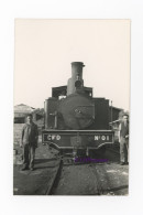 Photo Locomotive CFD 01 Gare Dépôt Meaux 1937 Cheminots Seine Marne 77 France Train Chemins Fer Départementaux Corpet - Trains