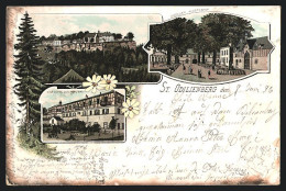 Lithographie St. Odilienberg, Ansichten Vom Kloster, Klosterho, Ostseite  - Autres & Non Classés