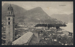 AK Lugano, Ortsansicht Gegen Die Berge  - Lugano