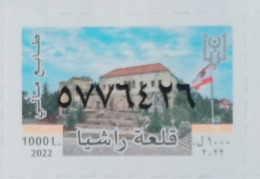 Lebanon 2022 Fiscal Revenue Stamp MNH - Fortress Of Rachaya - Libanon