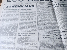 ECO DI BIELLA 25/4/1963 BRUSNENGO SANDIGLIANO - Sonstige & Ohne Zuordnung