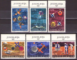 Yugoslavia 1971 - Space Exploration - Mi 1409-1414 - MNH**VF - Unused Stamps