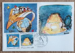 CM 1988 - YT N°2503, 2504 - LA BANDE DESSINEE FRANCAISE / COMMUNICATION - ANGOULEME - 1980-1989