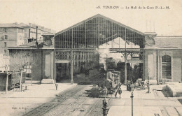 TOULON - Le Hall De La Gare P.L.M.. - Gares - Avec Trains