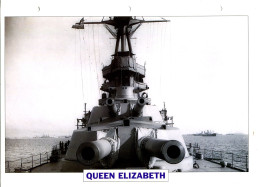 Fiche Navires De Guerre Navires De Ligne ROYAUME UNI 1941  - QUEEN ELIZABETH - Otros & Sin Clasificación