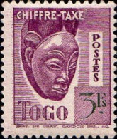 Togo Taxe N** Yv:37 Mi:37 Masque - Unused Stamps