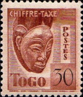 Togo Taxe N** Yv:35 Mi:35 Masque (Petit Def.gomme) - Unused Stamps