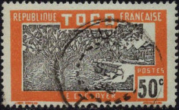 Togo Poste Obl Yv:136 Mi:77 La Cacaoyer (TB Cachet Rond) - Usados