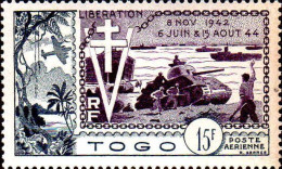 Togo Avion N* Yv:22 Mi:220 Libération (avec Charnière) - Unused Stamps