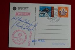 1972 German Everest Lhotse Expedition Signed G. Lenser Mountaineering Himalaya Escalade Alpiniste - Sportlich