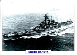 Fiche Navires De Guerre Navires De Ligne ETATS UNIS 1941/1945  - SOUTH DAKOTA - Altri & Non Classificati