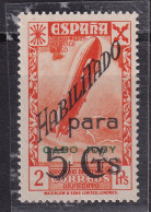 1941 CABO JUBY. BENEFICENCIA HABILITADO. ZEPPELIN 5 Cts Sobre 2 Pta. NUEVO**.VER - Cape Juby