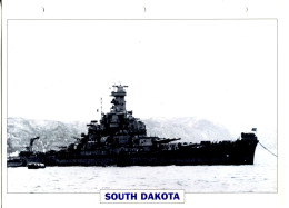 Fiche Navires De Guerre Navires De Ligne ETATS UNIS 1941/1945  - SOUTH DAKOTA - Other & Unclassified