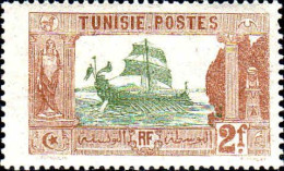 Tunisie Poste N** Yv: 40 Mi:42 Galère Carthaginoise (Petit Def.gomme) - Ungebraucht