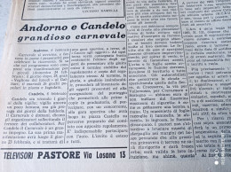 ECO DI BIELLA 7/2/1963 CARNEVALE DI ANDORNO E CANDELO CHIAVERANO VIVERONE COSSATO - Otros & Sin Clasificación