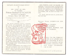 DP Petrus Gustaaf Van Eycken ° Beveren Waas 1910 † Zwijndrecht 1947 X Hortense Van Der Ven // Bosman Thomaes - Devotion Images