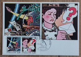 CM 1988 - YT N°2511, 2512 - LA BANDE DESSINEE FRANCAISE / COMMUNICATION - ANGOULEME - 1980-1989