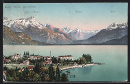 AK Vevey, Lac Leman, Blick Auf Dents De Morcles, Catogne, Buet  - Vevey