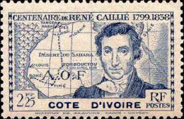 Côte D'Ivoire Poste N** Yv:143 Mi:164 René Caillié - Unused Stamps