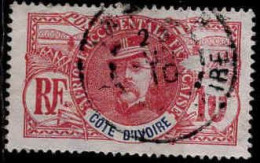 Côte D'Ivoire Poste Obl Yv: 25 Mi:25 Louis Faidherbe (TB Cachet Rond) Minceurs Au Dessus De 10 - Used Stamps