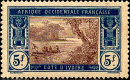 Côte D'Ivoire Poste N** Yv: 57 Mi:57 Lagune Ebrié Tâches De Rouille - Unused Stamps