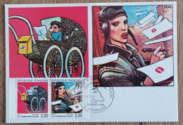 CM 1988 - YT N°2513, 2514 - LA BANDE DESSINEE FRANCAISE / COMMUNICATION - ANGOULEME - 1980-1989