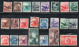 ITALIA REPUBBLICA ITALY REPUBLIC 1945 1948 DEMOCRATICA SERIE COMPLETA COMPLETE SET USATA USED OBLITERE' - 1946-60: Used