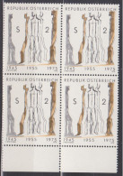 1975 , Mi 1485 ** (1) -  4er Block Postfrisch - 30 Jahre Zweite Republik - Neufs