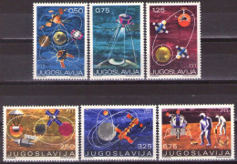 Yugoslavia 1971 - Space Exploration - Mi 1409-1414 - MNH**VF - Unused Stamps