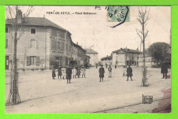 PONT DE VEYLE / PLACE BELLECOUR / Carte écrite En 1907 - Zonder Classificatie