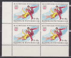 1975 , Mi 1499 ** (1) -  4er Block Postfrisch - Olympische Winterspiele , Innsbruck - Eistanz - Ongebruikt