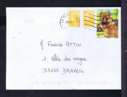 Gc8650 FRANCE "BERGER Allemand" Dogs Chiens Faune Animals Mailed DRAVEIL - Chiens