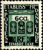 Inde Taxe N* Yv:21 Mi:21 Timbre-taxe (Trace De Charnière) - Unused Stamps