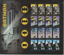 2014 United States Batman Comics Miniature Sheet Of 20 MNH - Unused Stamps