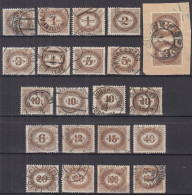 ⁕ Austria - Österreich 1900 ⁕ Canceled Nice Postmark - Postage Due Mi.22-33 PORTO ⁕ 22v Used - See Scan - Taxe