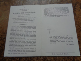 Doodsprentje/Bidprentje  EMIEL DE MUYNCK   St Kruis Winkel 1906-1966   (Echtg Adrienne WILLEMS) - Religion & Esotérisme