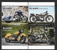 Aland 2018 N° 456/459 Neufs Motos - Aland