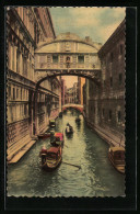 AK Venedig, Seufzerbrücke Mit Gondeln  - Autres & Non Classés