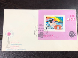 VIET  NAM ENVELOPE-F.D.C BLOCKS-(1984 50TH ANNIV OF FIRST SOUTH ATLANTIC AIR SERVICE ) 1 Pcs Good Quality - Viêt-Nam