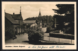 AK Neukirchen I. Holstein, Dorfpartie Mit Kirchturm  - Sonstige & Ohne Zuordnung