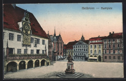 AK Heilbronn, Marktplatz Mit Denkmal  - Heilbronn