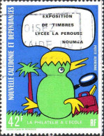 Nle-Calédonie Avion Obl Yv:173 Mi:583 La Philatélie à L'école (Belle Obl.mécanique) - Used Stamps